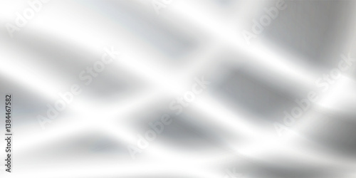 Mirror texture background. Silver metal foil.Aluminium chrome gloss backdrop with reflection. Vector abstract gradient illustration