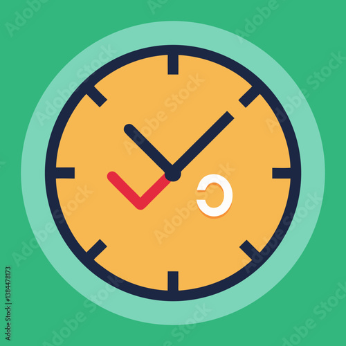 Obraz na płótnie clock on a white background w salonie