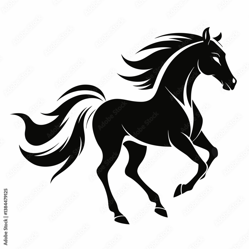 Obraz premium horse vector illustration