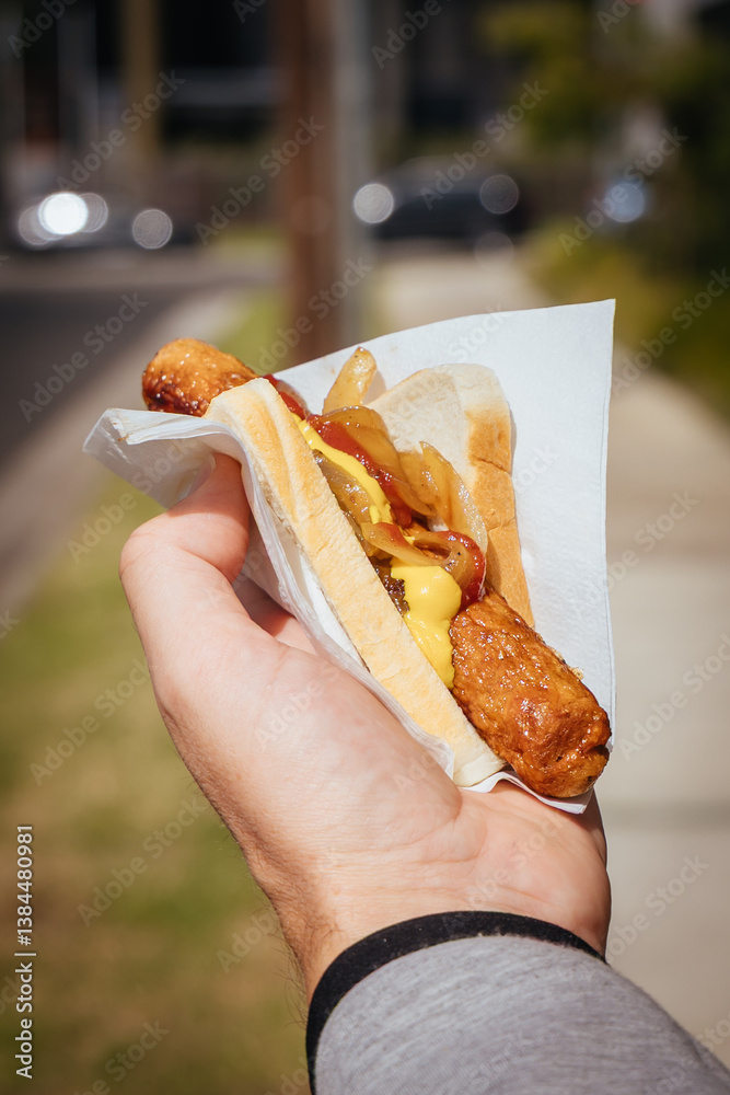 Sausage Sizzle BBQ in Australia