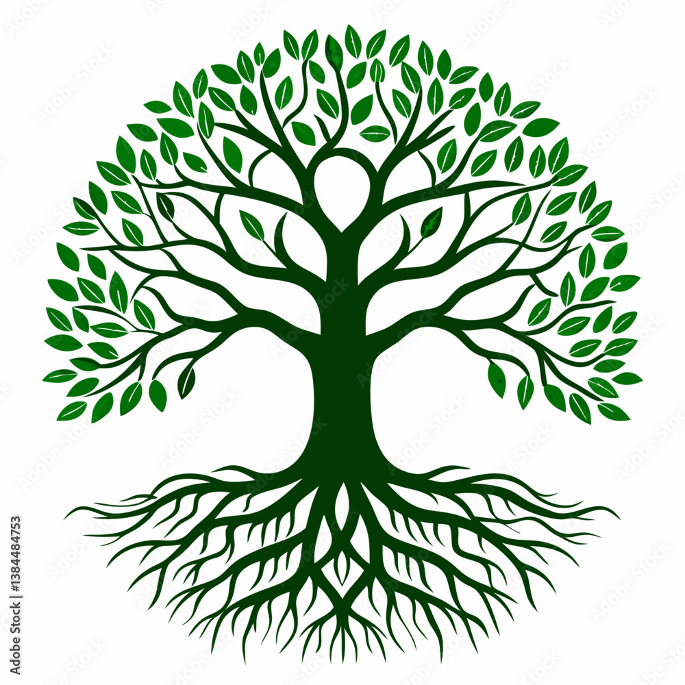 Fototapeta premium green tree vector