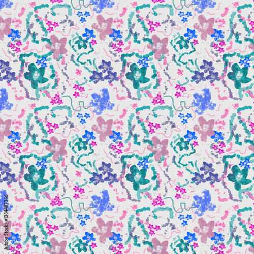 seamless pattern with flowers