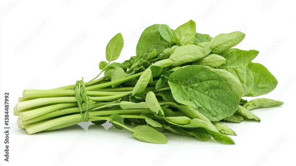 Chayote shoots isolated on white background Chayote shoots isolated on white background