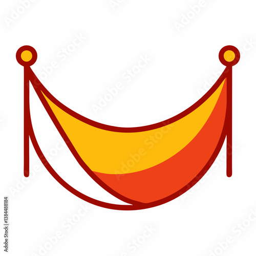 vector illustration of a red carpet
