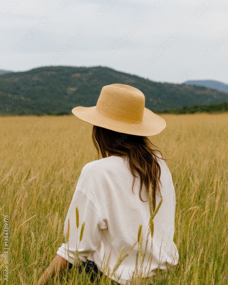 Obraz premium National Haiku Day Serenity Minimalist Wellness Lifestyle with Soft Textural Landscape - Gen Z Mindfulness and Sustainable Nature Retreat for Creative Urban Professionals