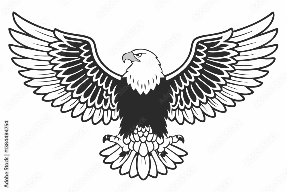 Obraz premium eagle vector illustration
