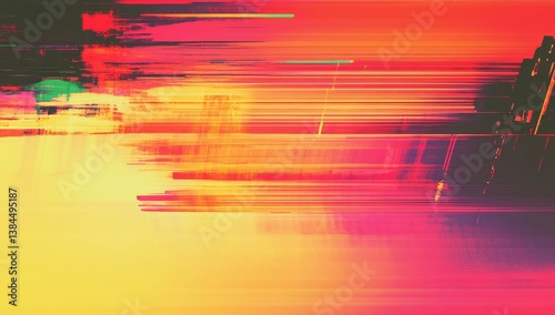 Abstract digital art with vibrant, streaked colors.  