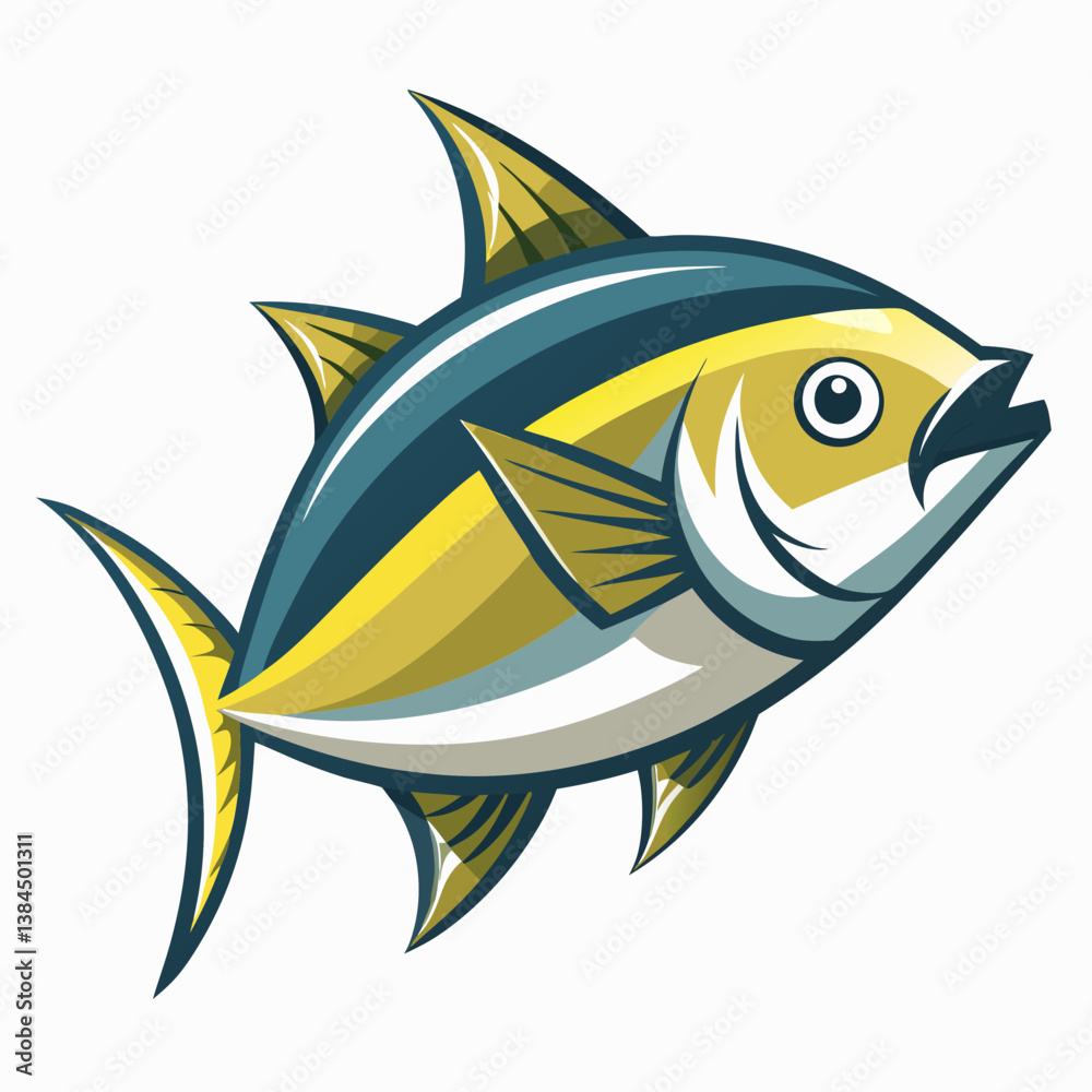 Obraz premium fish on a white background