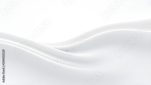 Wave curve gray gradient white background abstract 3d banner