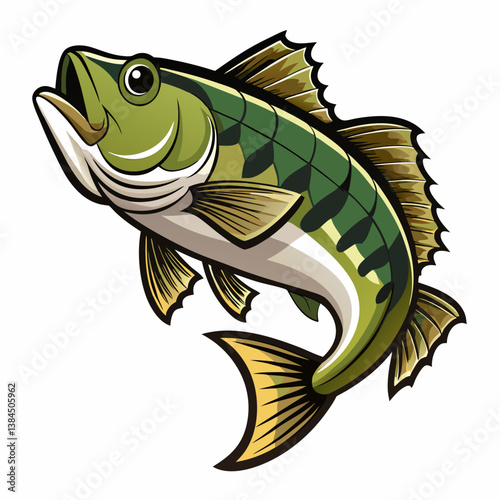 vector illustration of a fish