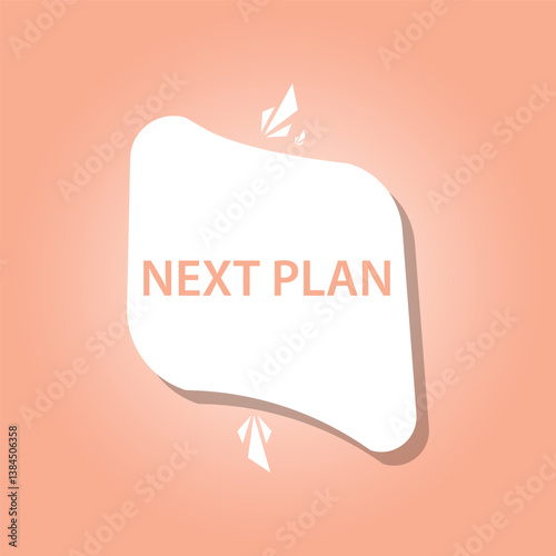 next plan icon template background illustration vector design.