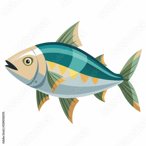 fish on a white background