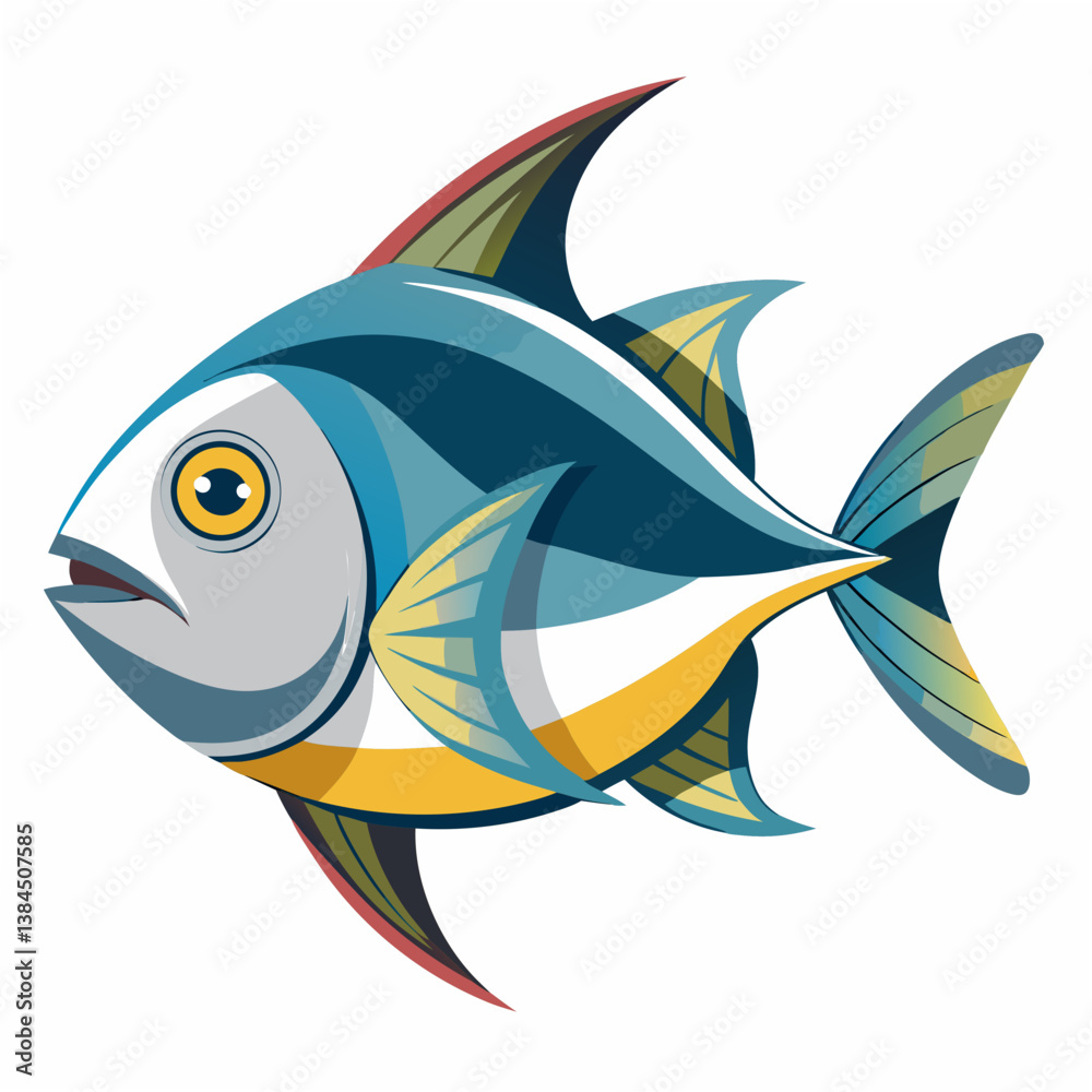 Fototapeta premium fish on a white background