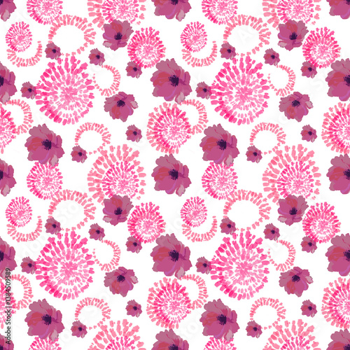 seamless pattern with flowers