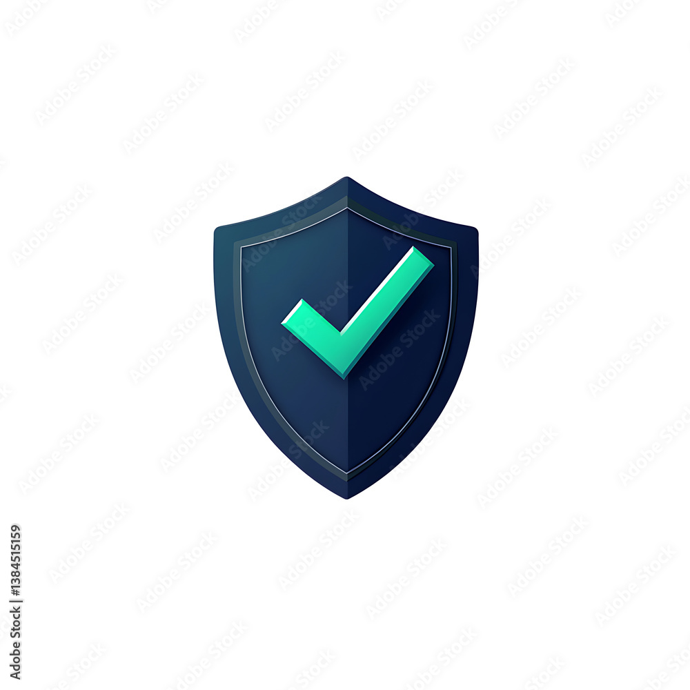 shield with checkmark symbol for cyber security on transparent background shield with checkmark symbol for cyber security on transparent background