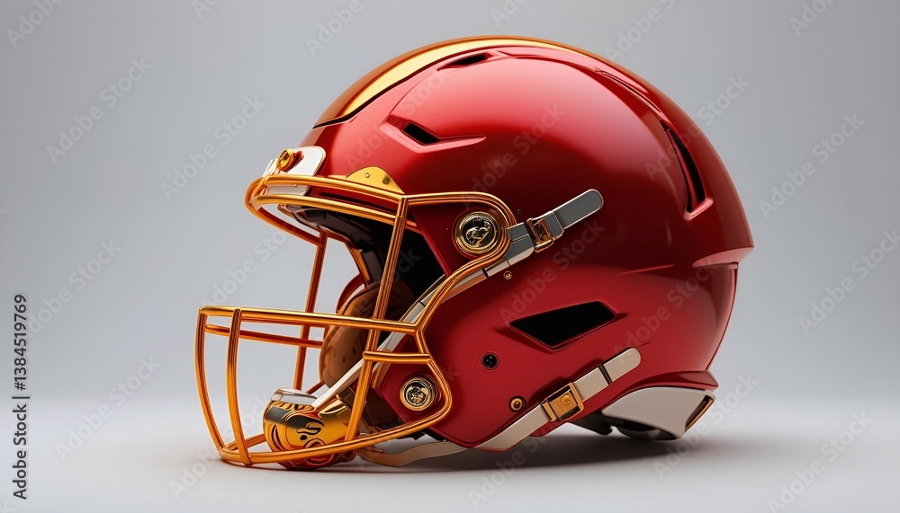 Fototapeta premium American Football Helmet Background Image, Sports, Football Texture Banner Poster Advertisement