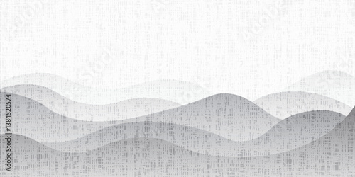 シルエット　波　和柄　背景	