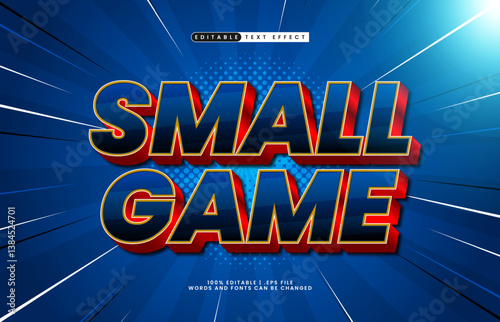 small game editable text effect with a kids and game text effect