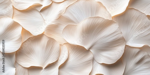 An artistic image featuring soft petals with subtle color variations