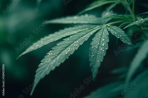 Close up of green leave background