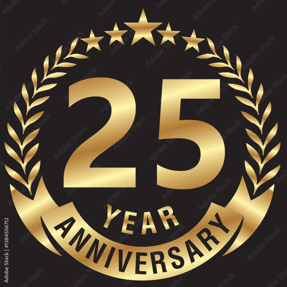 Fototapeta premium 25 Anniversary.eps