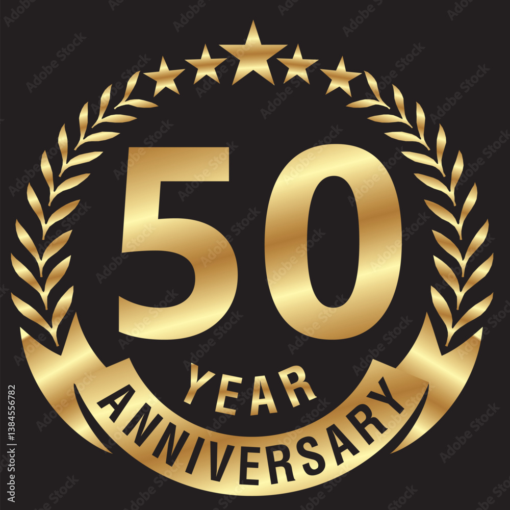 Naklejka premium 50 Anniversary.eps
