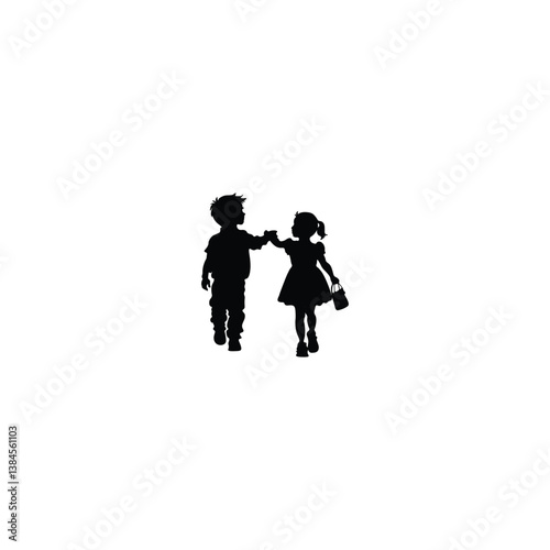 Family silhouette 