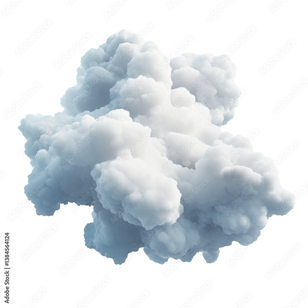 A large white cloud with a blue tint A large white cloud with a blue tint