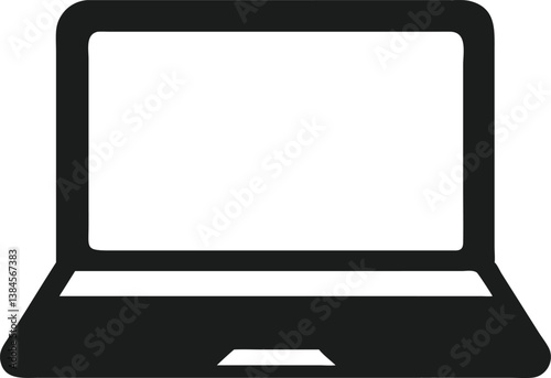 laptop isolated on white background