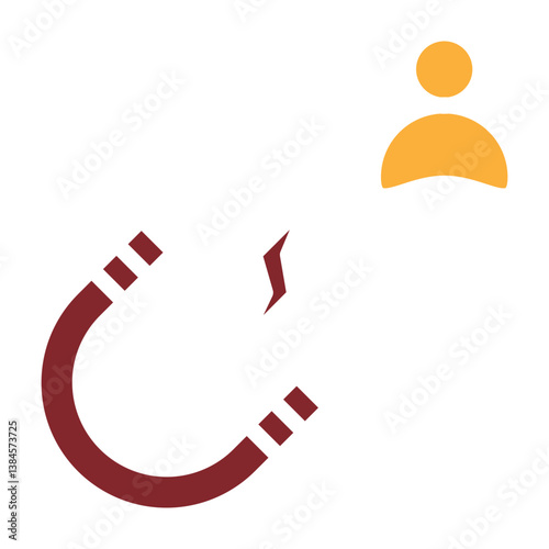 Attract Customer Vector Glyph Two Colors Icon Design