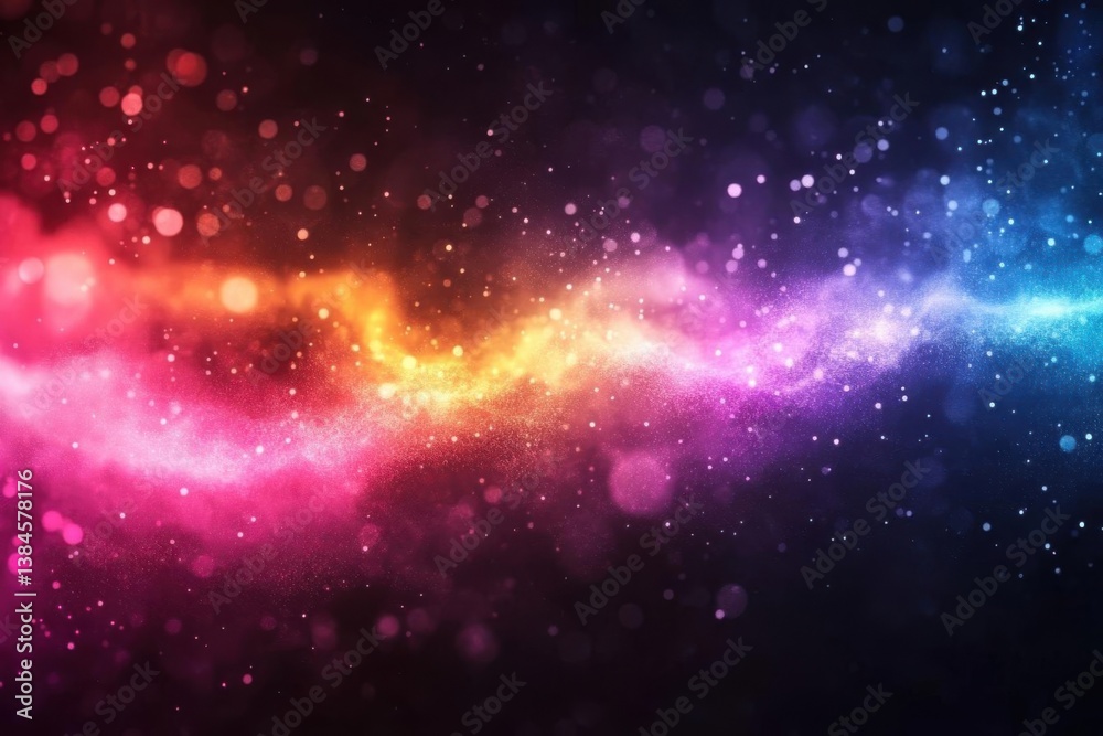Fototapeta premium Colorful Nebula Galaxy Space Background.