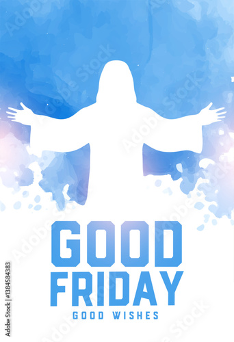 holy week good friday poster with jesus christ design