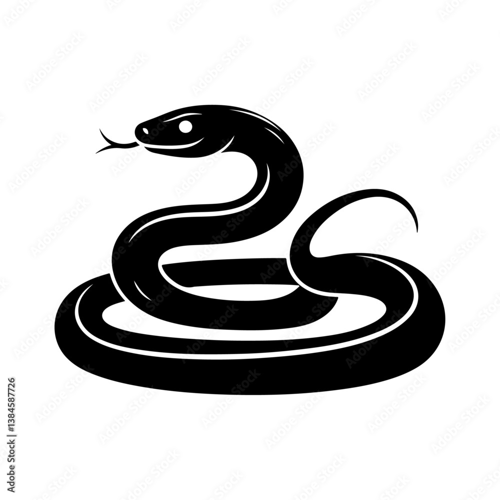Fototapeta premium snake Silhouette