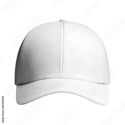 Obraz na płótnie Stylish white cap for casual wear and outdoor activities isolated against a transparent background. w salonie