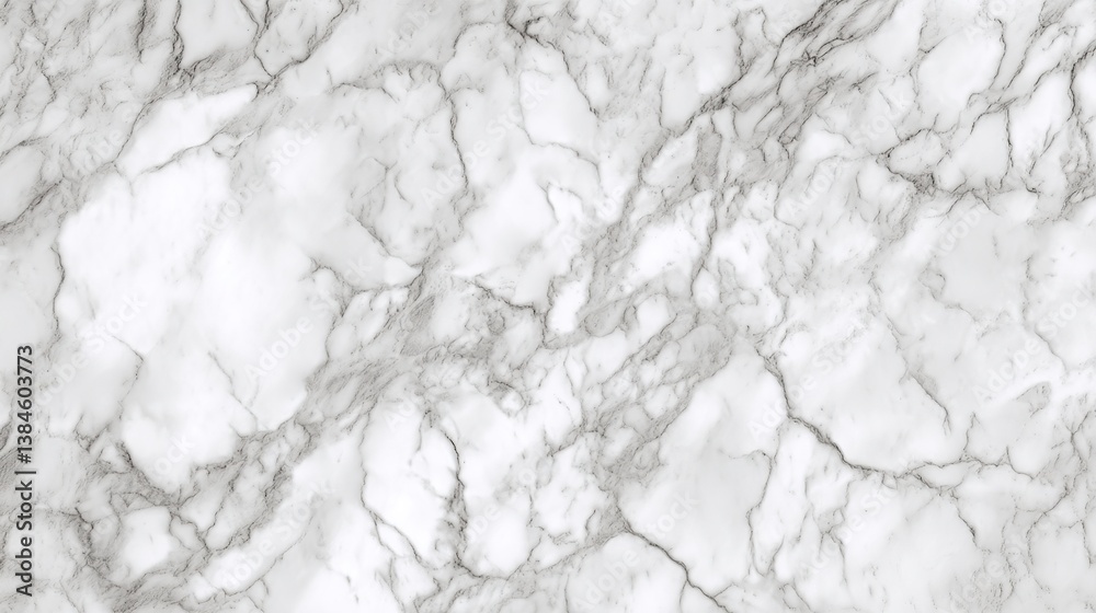 Fototapeta premium High-resolution and ultra-realistic top view of a white marble texture background showing smooth and elegant surface with fine patterns.