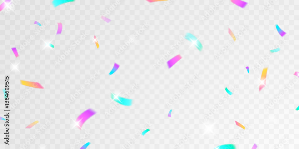 transparent confetti background colorful and beautiful Elegant sparkling light effect, vector illustration transparent confetti background colorful and beautiful Elegant sparkling light effect, vector illustration