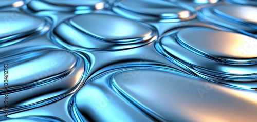 Smooth Metallic Liquid Surface Pattern