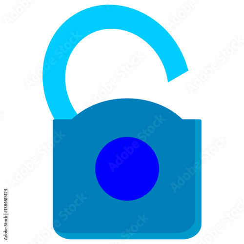 UI unlock icon - flat icon