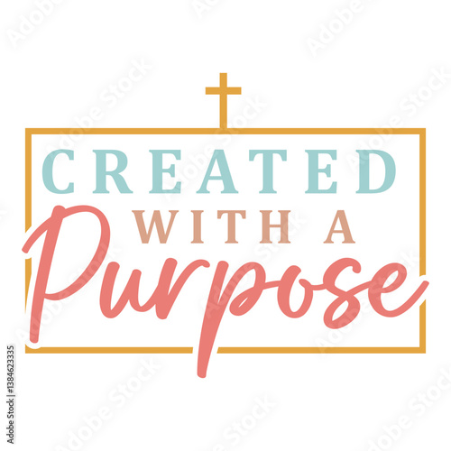 Created with a purpose Svg