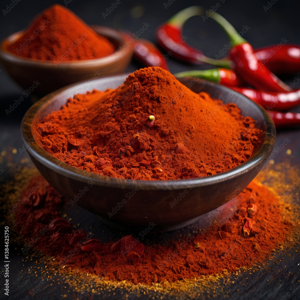 spicy red chilli powder with super chilli background,chilli powder with blur background,red chilli powder in bowl with dry chillies spicy red chilli powder with super chilli background,chilli powder with blur background,red chilli powder in bowl with dry chillies
