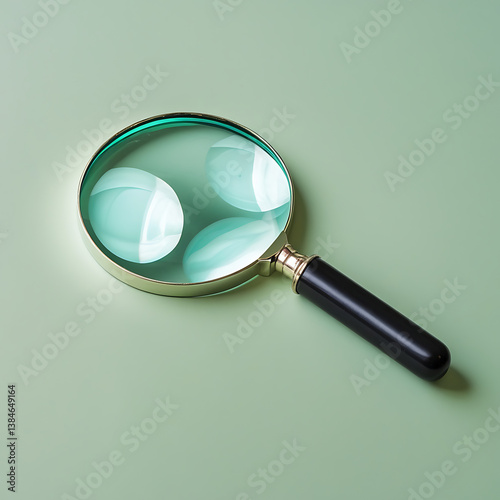 Magnifying Glass and Search Icon: Symbol of Exploration, Discovery, and Information Retrieval