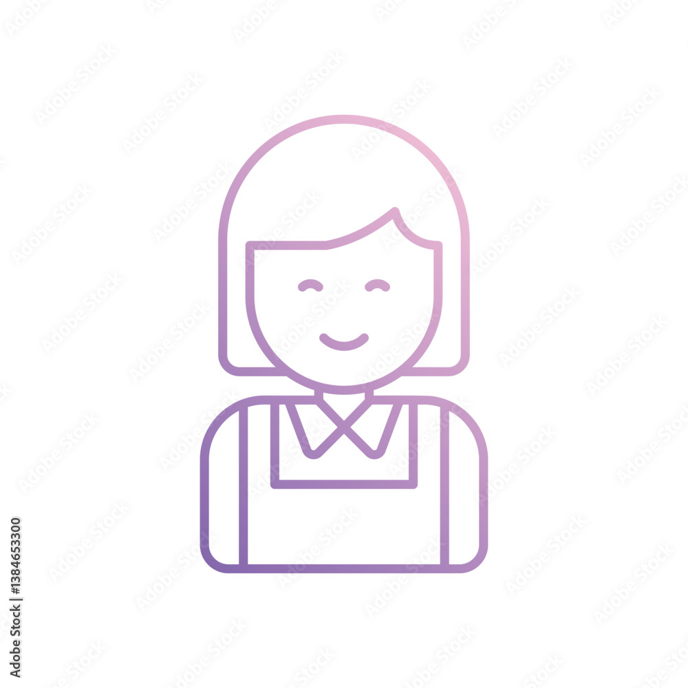 Cook icon isolated on a white background. Vector illustration. Cook icon isolated on a white background. Vector illustration.