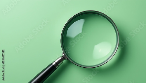 Magnifying Glass and Search Icon: Symbol of Exploration, Discovery, and Information Retrieval