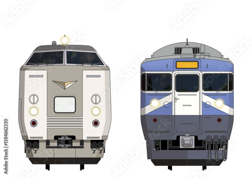 石川の列車No.2_485系300番台 / 415系800番台_Japanese Railroad Cars in "Ishikawa"