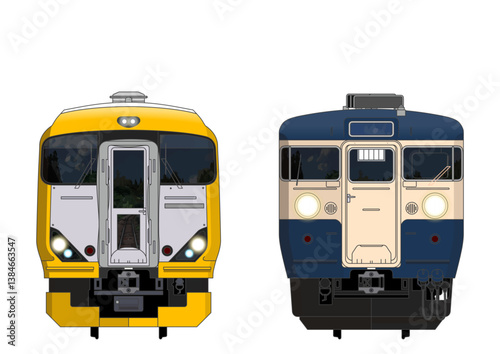 東京の列車No.14_E257系500番台 / 115系800番台_Japanese Railroad Cars in "Tokyo"