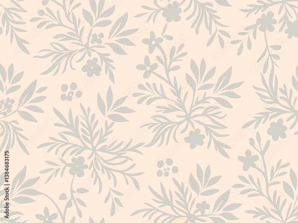 Fototapeta premium seamless floral background, seamless floral pattern, seamless pattern with flowers