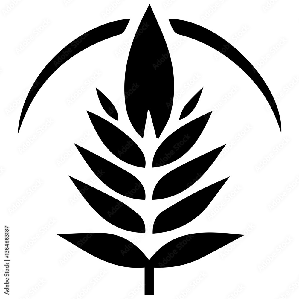 Abstract artistic leaf for modern summer design ideas Abstract artistic leaf for modern summer design ideas