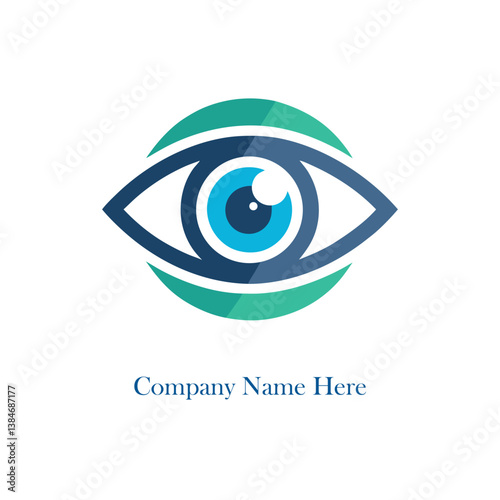 eye and eye hospital logo design vector 