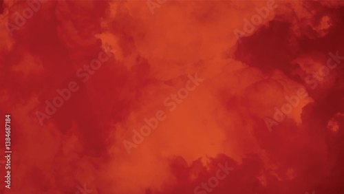 Fiery Red and Orange Cloud Texture. Abstract Smoke Background