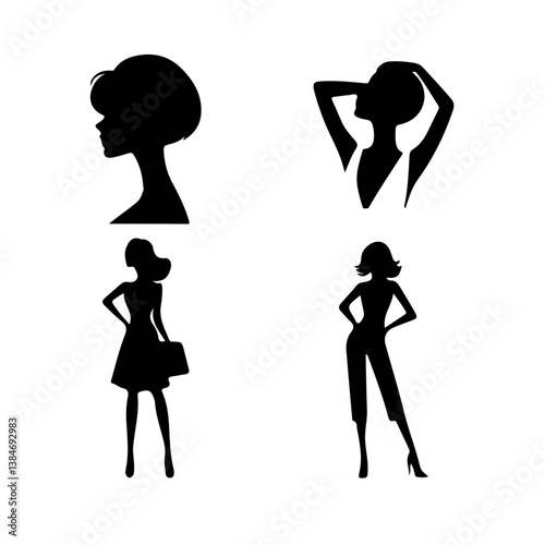 Woman Silhouette Images Illustration